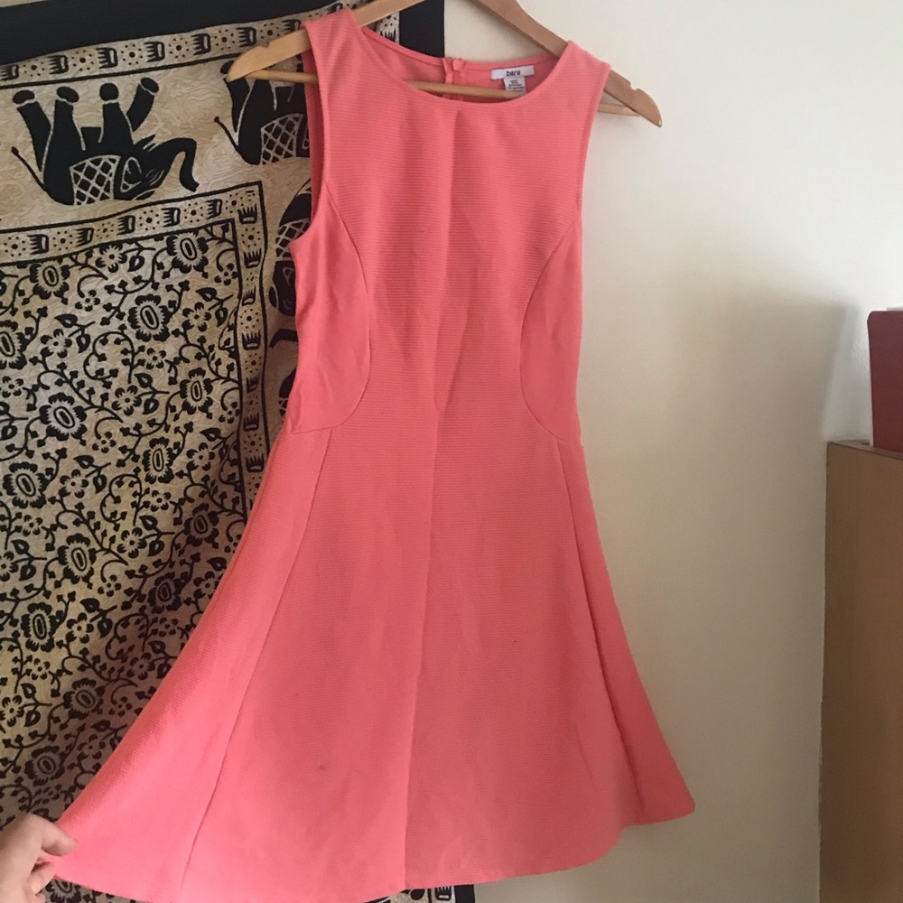 Salmon skater dress